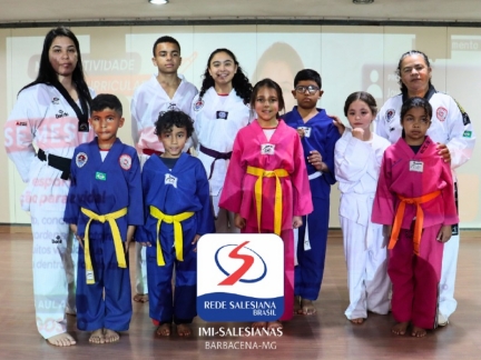 Nova modalidade de Taekwondo amplia as atividades esportivas da Escola Salesiana de Barbacena.